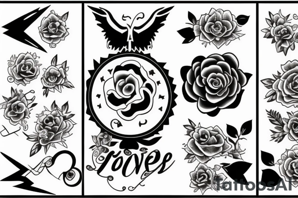 Something which shows courage power daring love and compation tattoo idea
