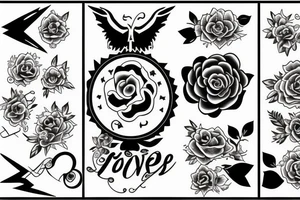 Something which shows courage power daring love and compation tattoo idea