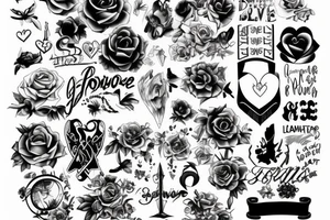 Something which shows courage power daring love and compation tattoo idea