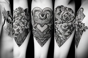 Something which shows courage power daring love and compation tattoo idea