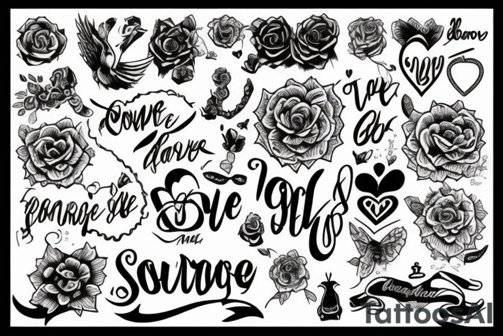 Something which shows courage power daring love and on hand tattoo idea
