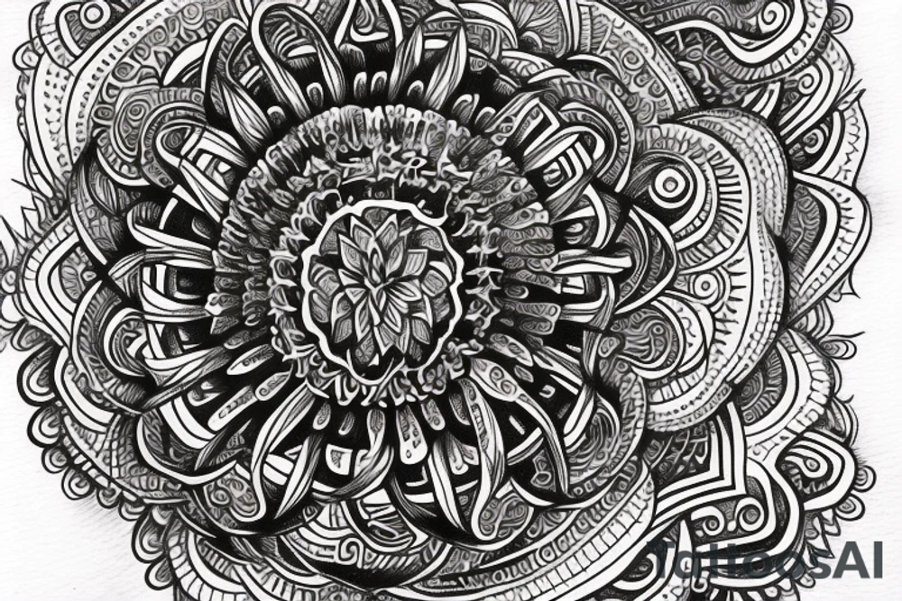 Mandala, quote in cursive, smoke, spine tattoo, long tattoo idea