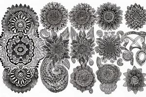 Mandala, quote in cursive, smoke, spine tattoo, long tattoo idea