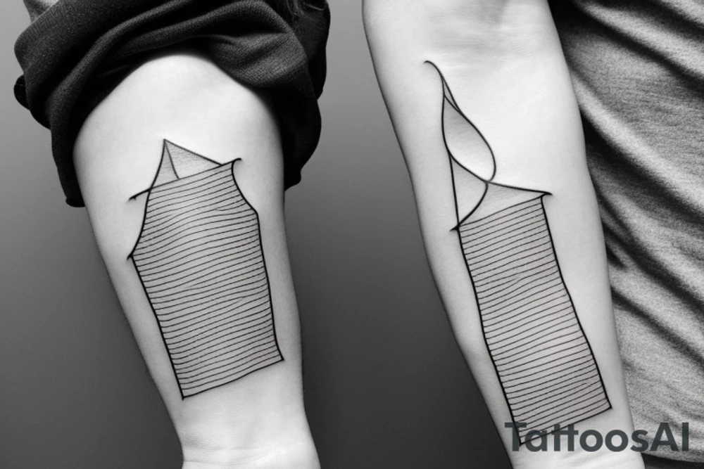 small lines tattoo idea