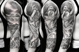 Greek mythology sleeve tattoo idea