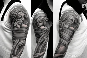 Greek mythology sleeve tattoo idea