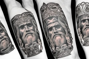 Zeus on his throne tattoo idea