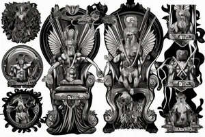 Zeus on his throne tattoo idea