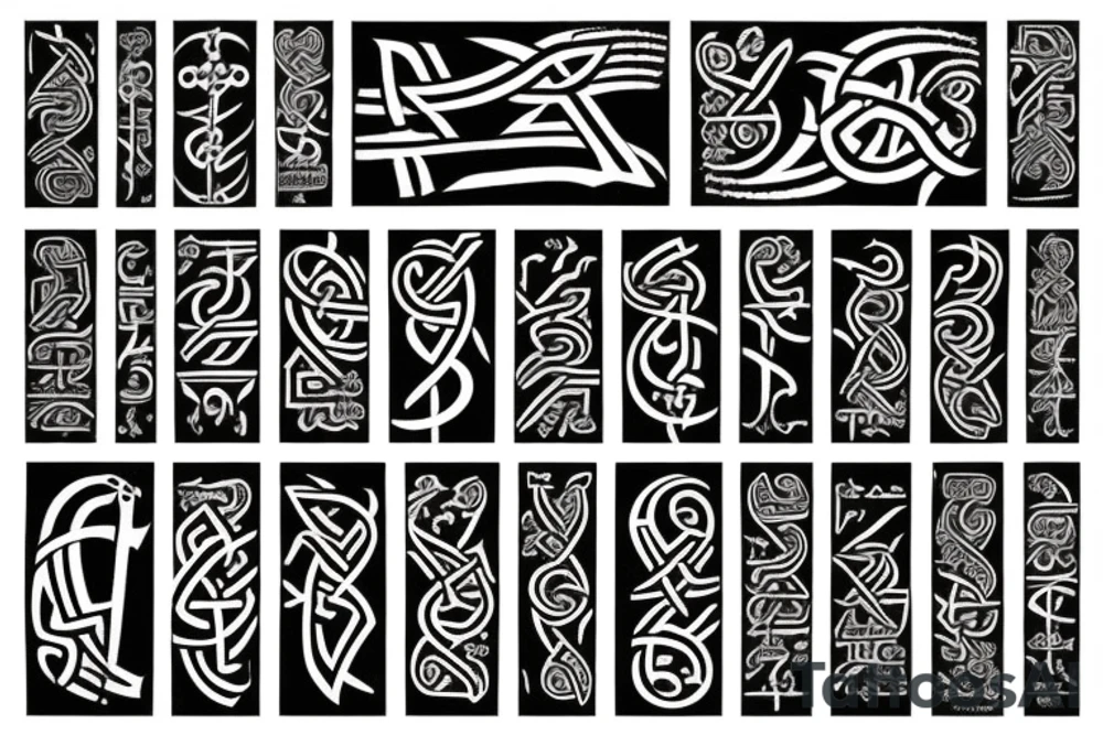 Viking script tattoo idea