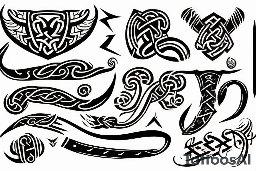 Viking script tattoo idea