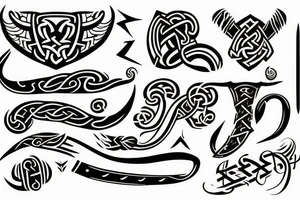 Viking script tattoo idea