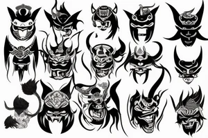 Oni Mask tattoo idea