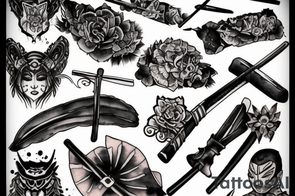 Katana tattoo idea