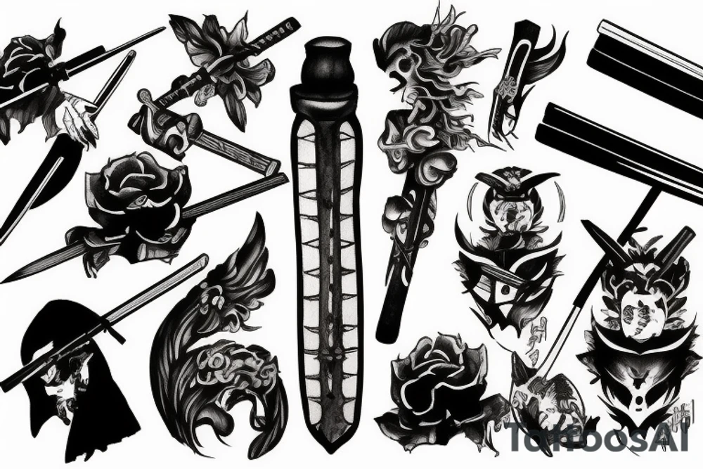 Katana tattoo idea