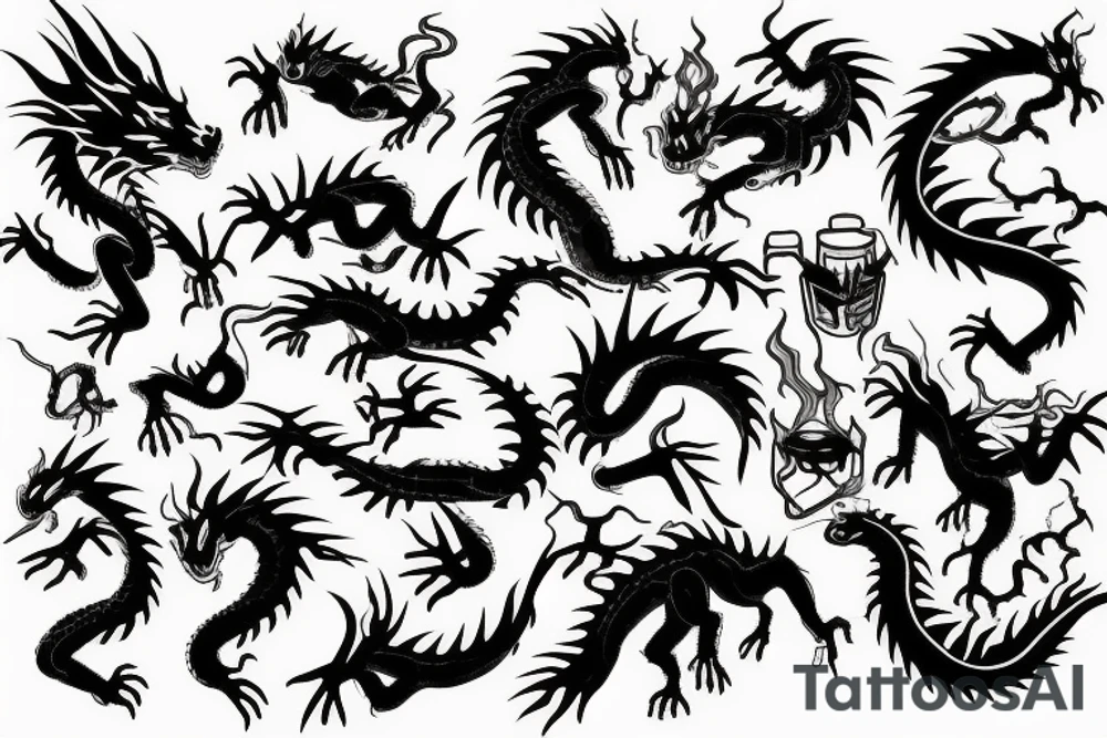Dragon tattoo idea