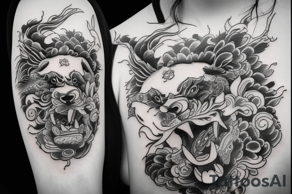 Foo Dog tattoo idea