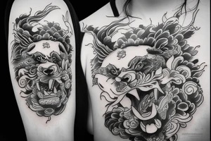 Foo Dog tattoo idea