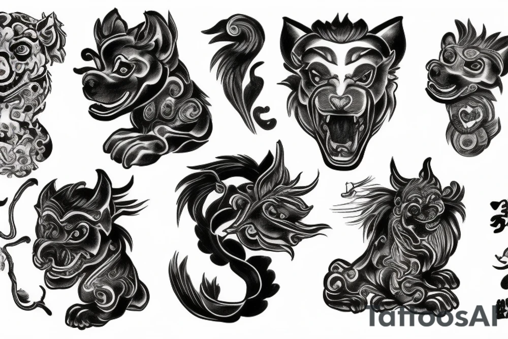 Foo Dog tattoo idea