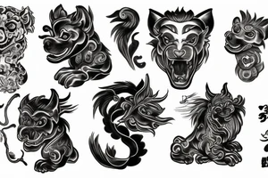 Foo Dog tattoo idea