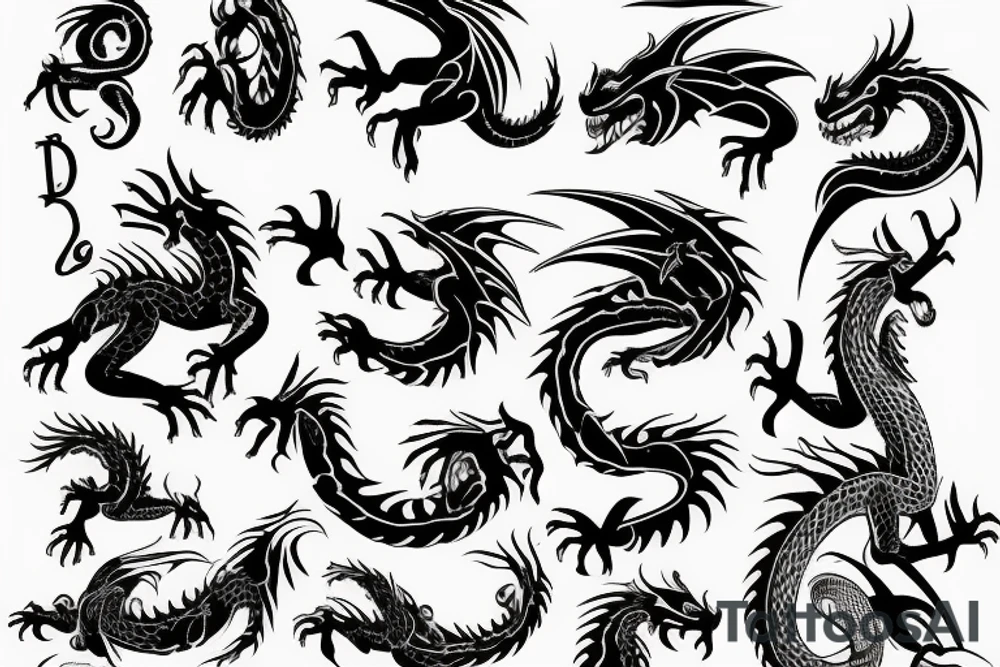 Dragon tattoo idea