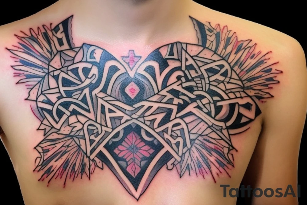 Скандинавия, цифра семь, Теккен, душа, луна, единство, семья tattoo idea Скандинавия, цифра семь, Теккен, душа, луна, единство, семья tattoo idea