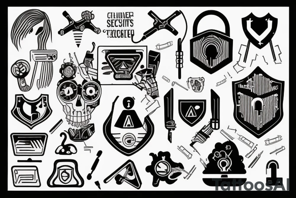 cyber security tattoo idea