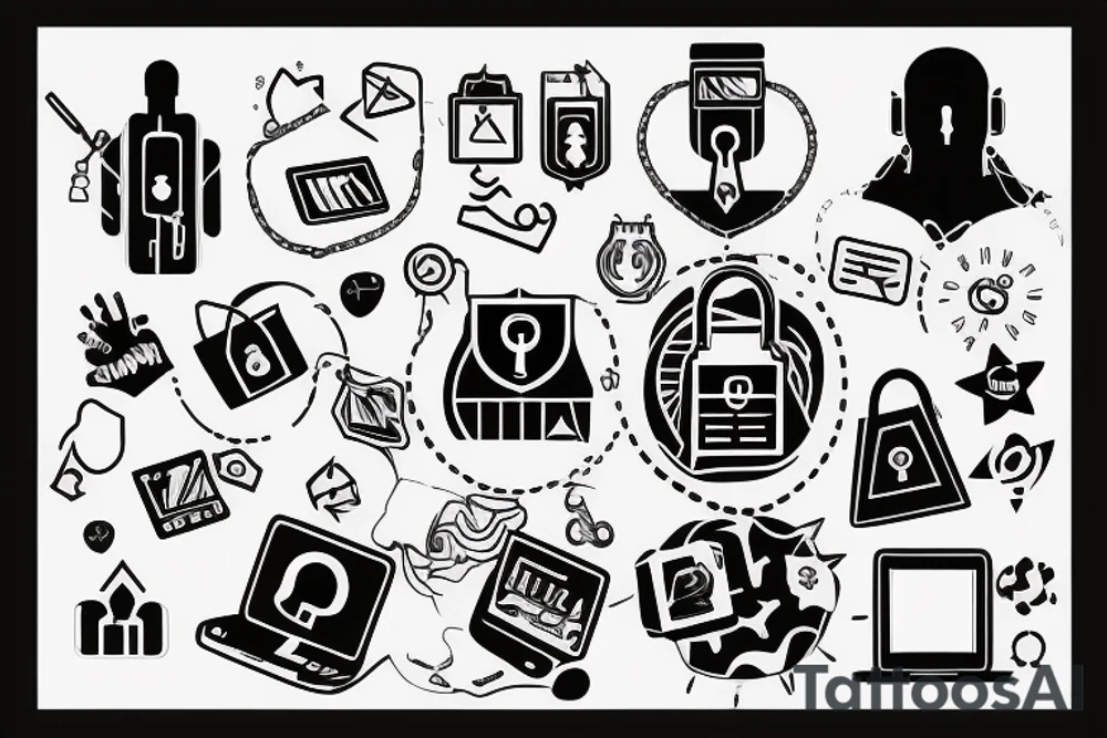 cyber security tattoo idea