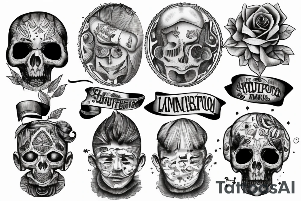 Latin proverb surrounded with something sad tattoo idea