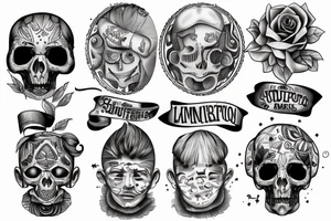 Latin proverb surrounded with something sad tattoo idea