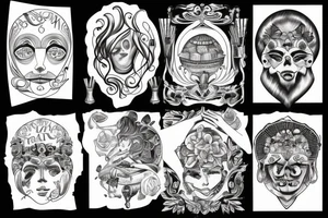 Latin proverb surrounded with something sad tattoo idea