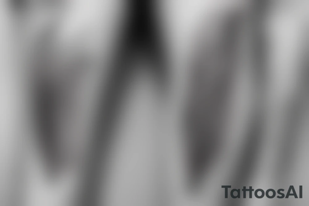 red tailed cockatoo feather and lightning bolt tattoo idea