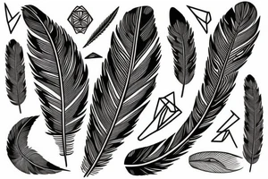 red tailed cockatoo feather tattoo idea