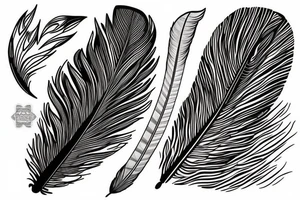 red tailed cockatoo feather tattoo idea