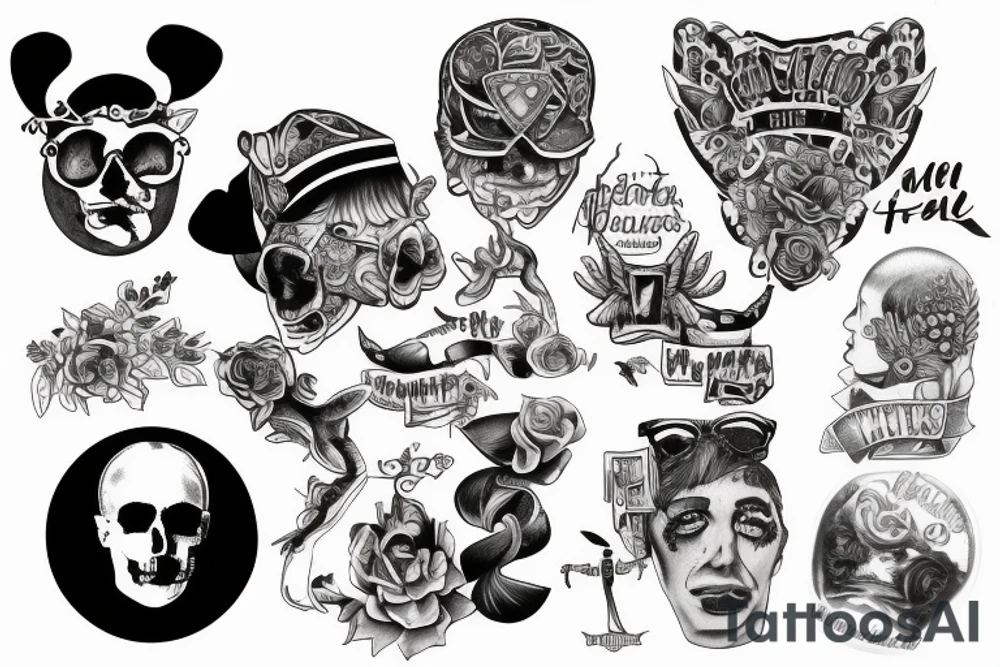 a memeorial of my best friend/ brother 
hayden rich tattoo idea