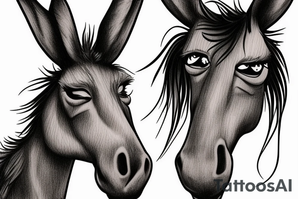 Donkey from au hasard balthazar tattoo idea