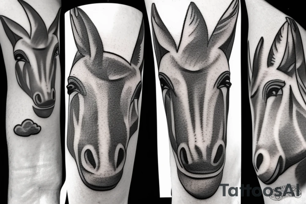 Donkey from au hasard balthazar tattoo idea
