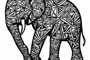 Elephant in the wilderness tattoo idea