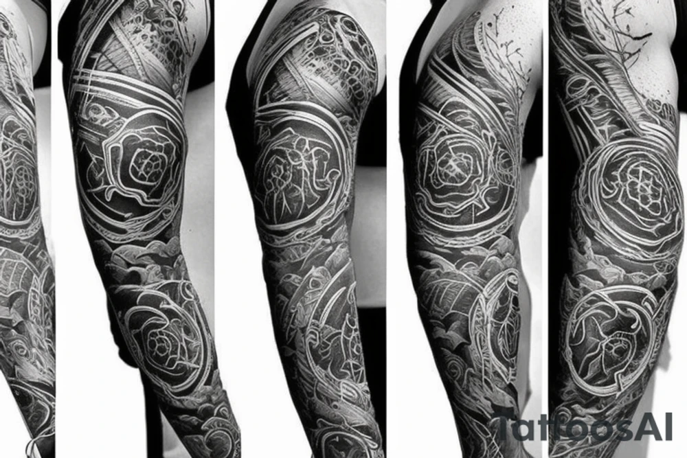 Balance on tricep tattoo idea
