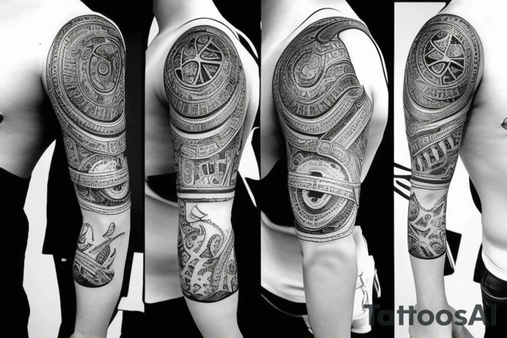 Balance on tricep tattoo idea