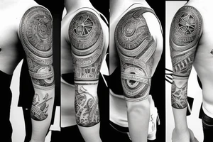 Balance on tricep tattoo idea
