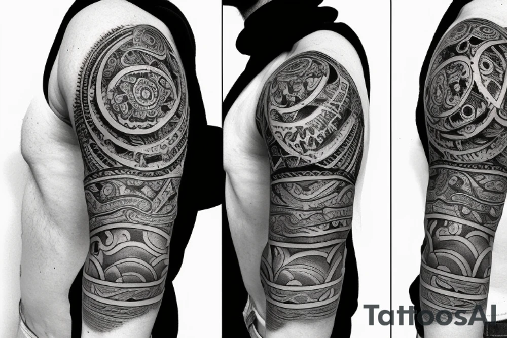 Balance on tricep tattoo idea
