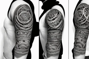 Balance on tricep tattoo idea