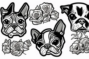Boston terrier tattoo idea