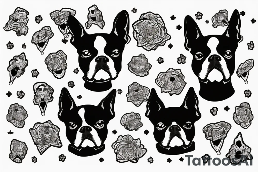Boston terrier tattoo idea