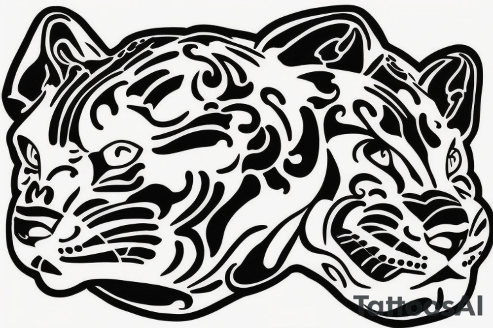 traditional panther tattoo tattoo idea