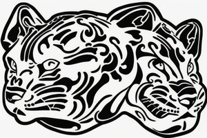 traditional panther tattoo tattoo idea
