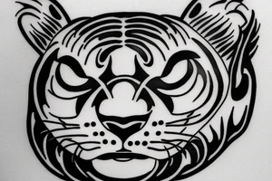 traditional panther tattoo tattoo idea