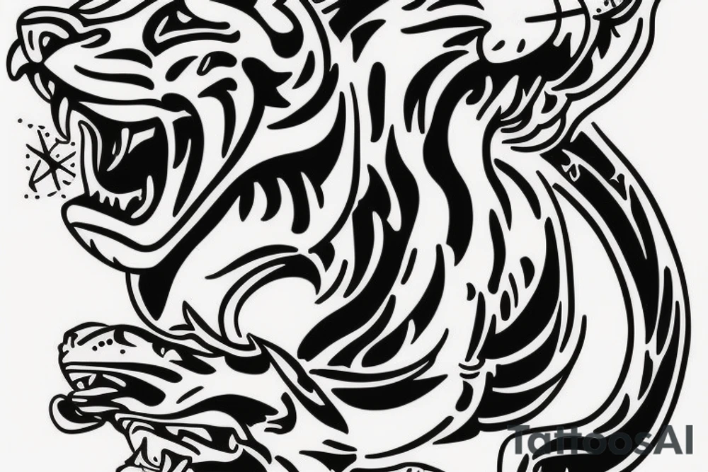 traditional panther tattoo tattoo idea