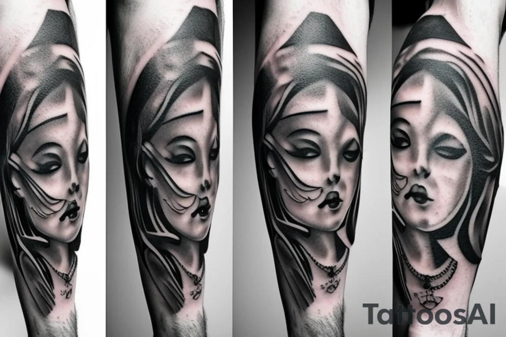 Balance on tricep tattoo idea