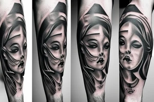 Balance on tricep tattoo idea